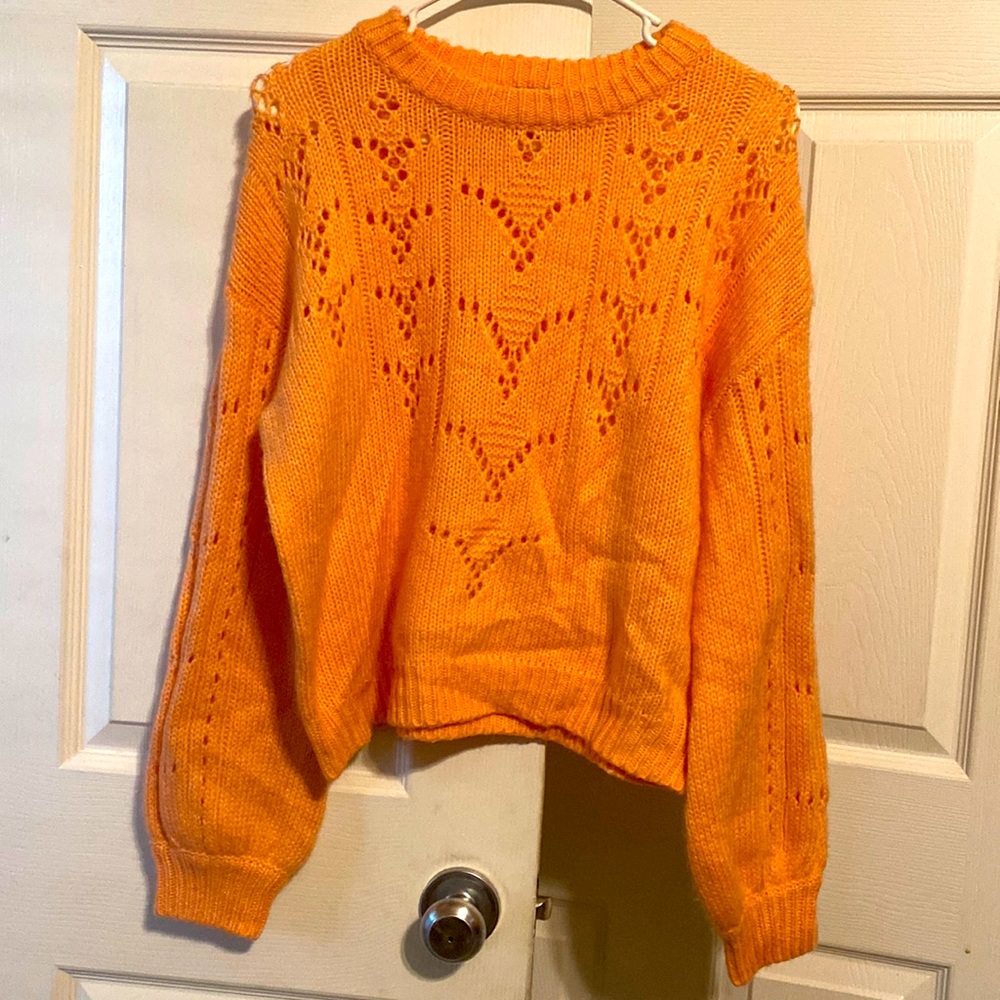 Peach color sweater
